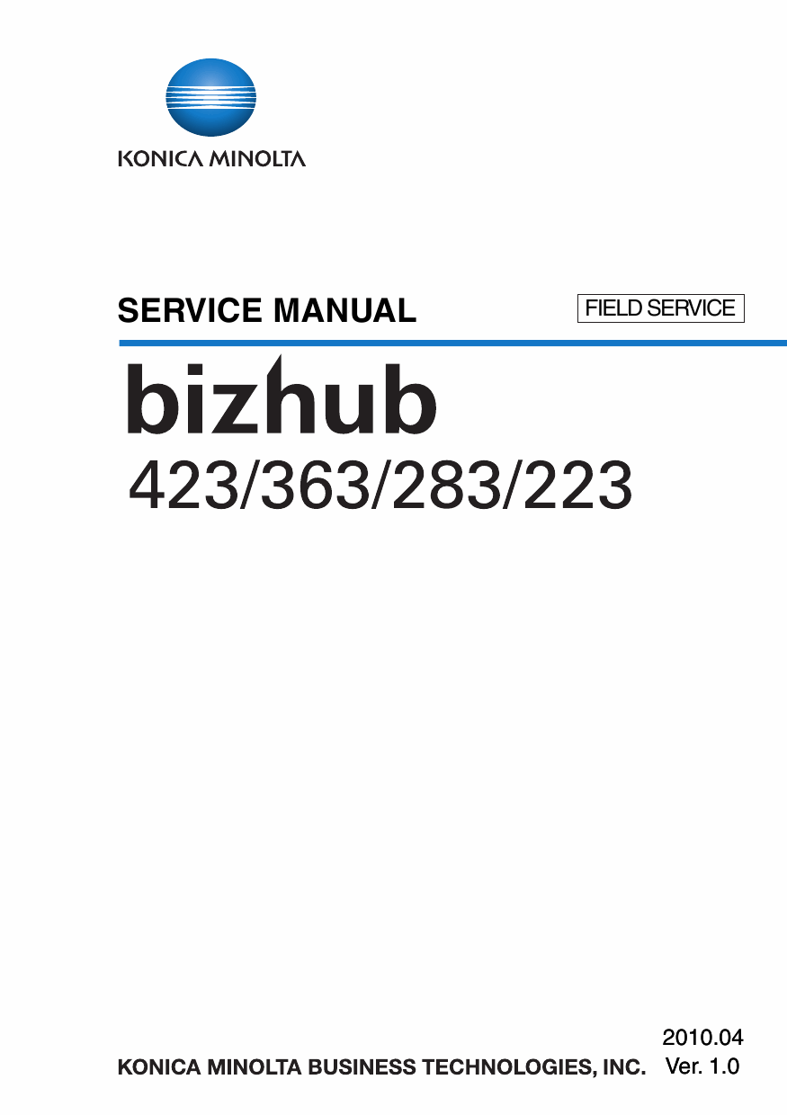 Konica-Minolta bizhub 223 283 363 423 FIELD-SERVICE Service Manual-1